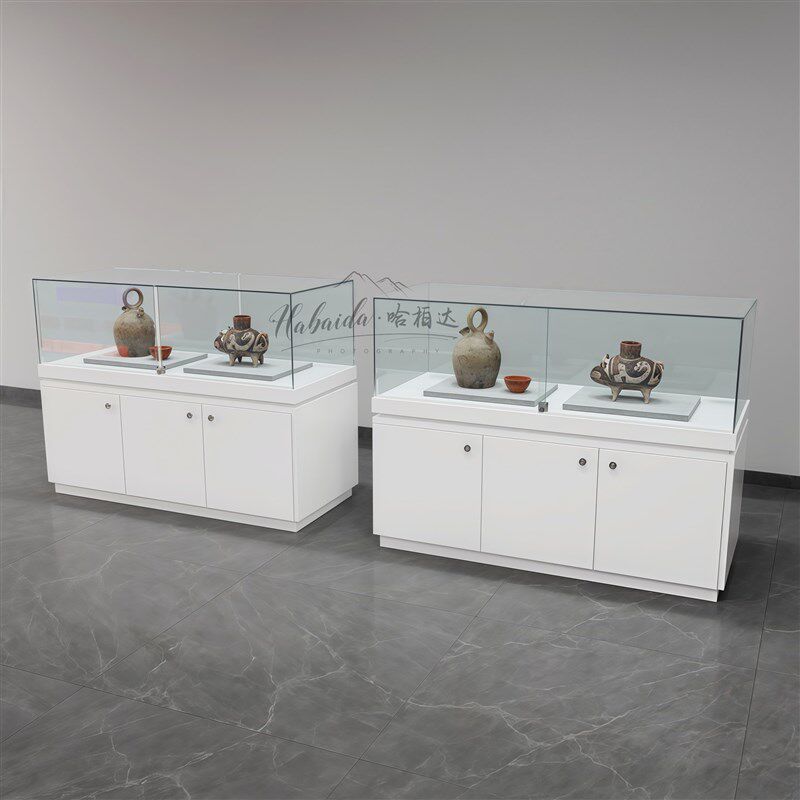 木质烤漆博物馆展示柜公司企业展厅样品陈列柜玻璃展柜饰品展示柜