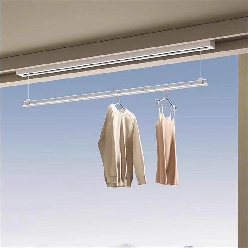 恋晴电动晾衣架阳台室内隐形窗帘盒遥控升降晒凉衣杆家用晒衣架