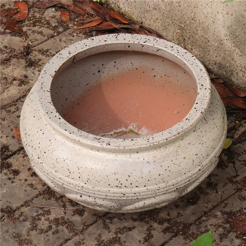 包邮绣球花盆粗陶大陶罐户外庭院红陶组合简约大口径落地摆件装饰