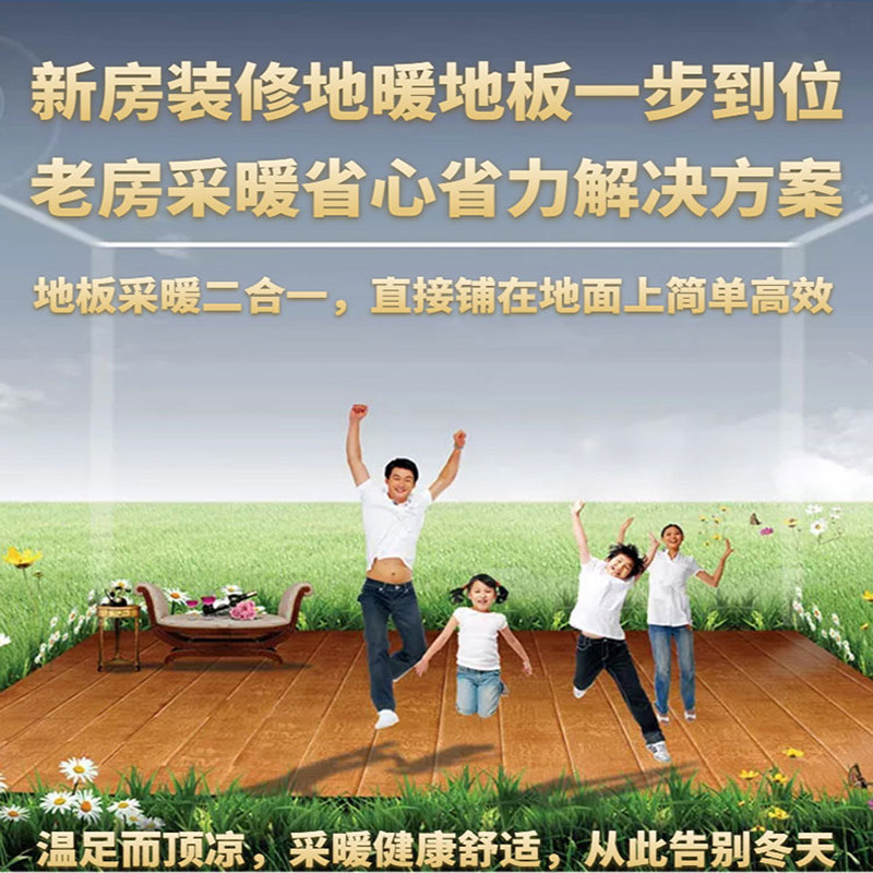 电地暖家用石墨烯发热地板碳纤维发热线电热地板地暖地板发热电缆