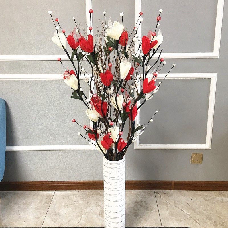 假花仿真花摆设客厅装饰花卉大干枝插花干花花束轻奢花艺摆件落地