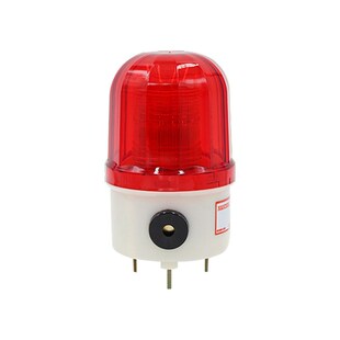 南州LTE-5101小型频闪警示灯LED带蜂鸣声光一体报警器AC220VDC24V