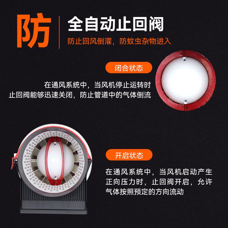新款超静音管道通风机强力排风排风机商用家用排气扇静音新风换气