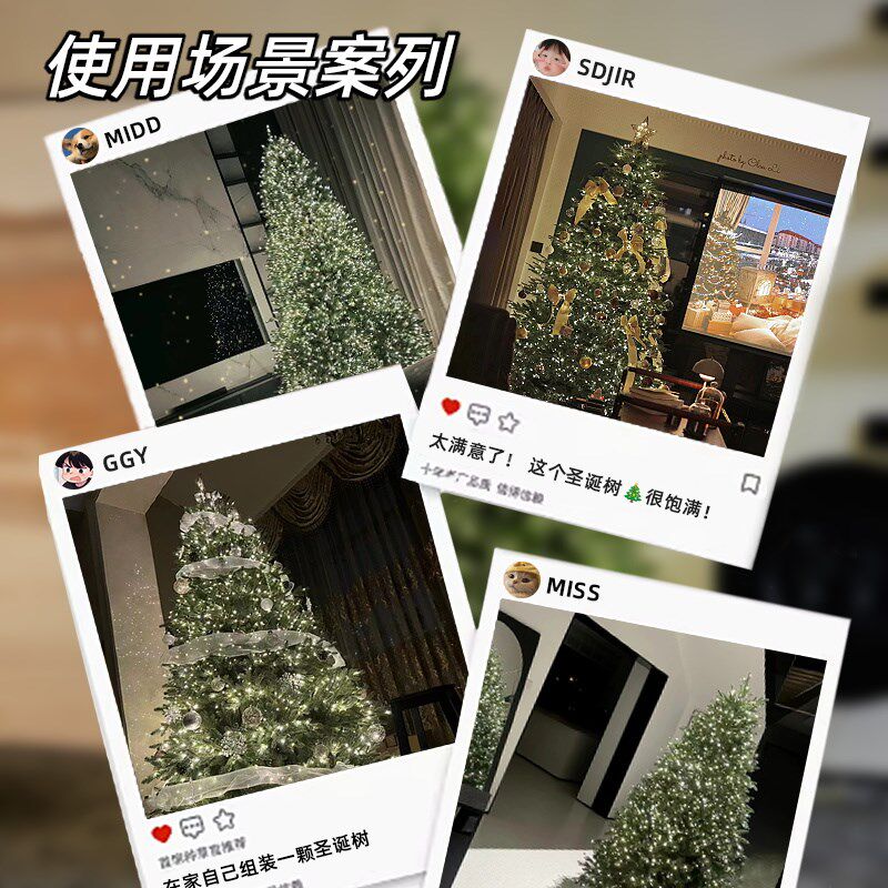 圣诞节圣诞树装饰品灯串led小彩灯闪灯铜线满天星氛围灯场景布置