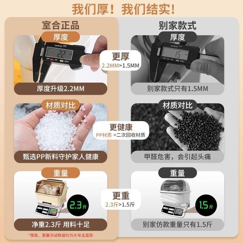 碗碟收纳层架碗筷收纳盒碗盘箱带沥水家用厨房放碗置筷子盘子餐具