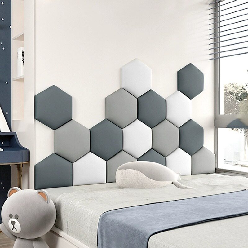床头软包靠背板榻榻米墙围儿童房防撞加厚墙贴3d立体墙面装饰自粘