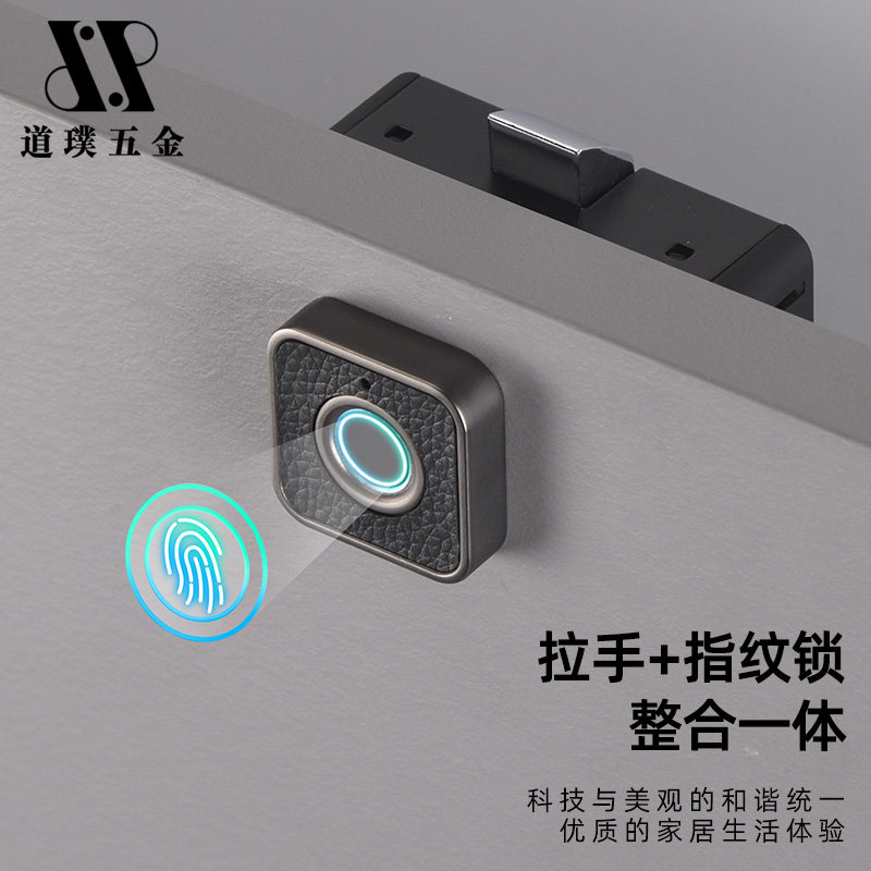 抽屉指纹锁家用更衣柜方形智能小型迷你柜门办公文件柜电子密码锁
