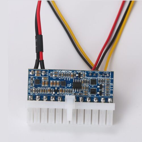 ITX迷你DC转ATX电源模组 200W零噪音24Pin直插式电源板 IOASPOW品