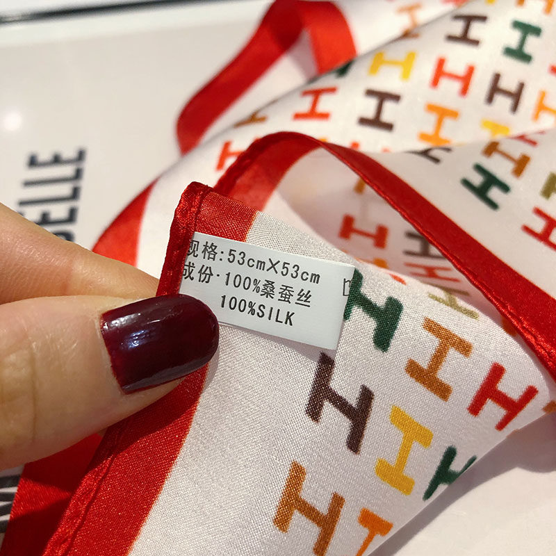 高档送礼丝绸真丝丝巾小方巾女桑蚕丝围巾春秋薄款百搭韩国小领巾