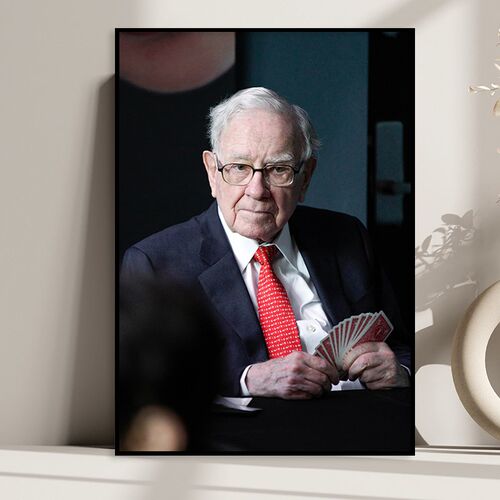 Warren Buffett 股神巴菲特 投资家企业家画像办公室励志海报壁画