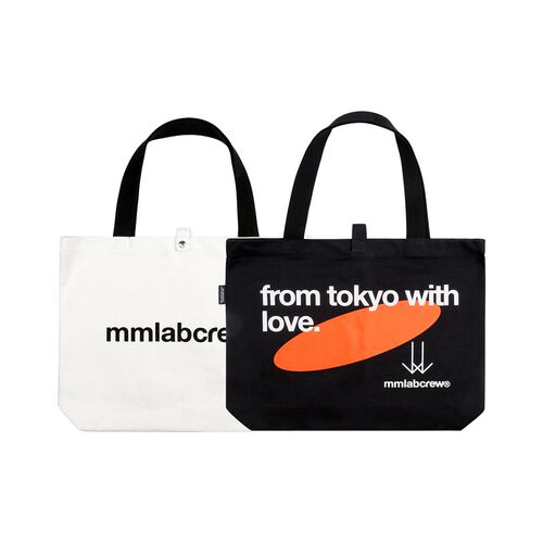 mmlabcrew限定系列运动健身旅行大号加厚斜挎肩背手提帆布托特包