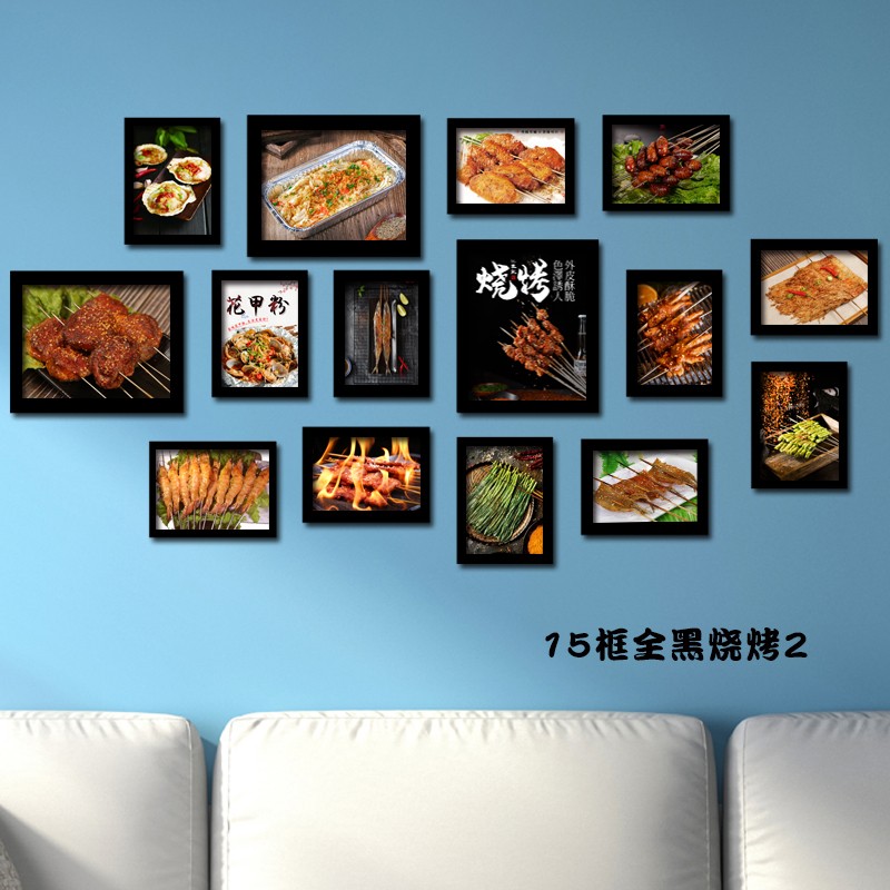 烧烤店装饰画串串火锅店墙壁画创意餐馆饭店个性墙面装饰挂画