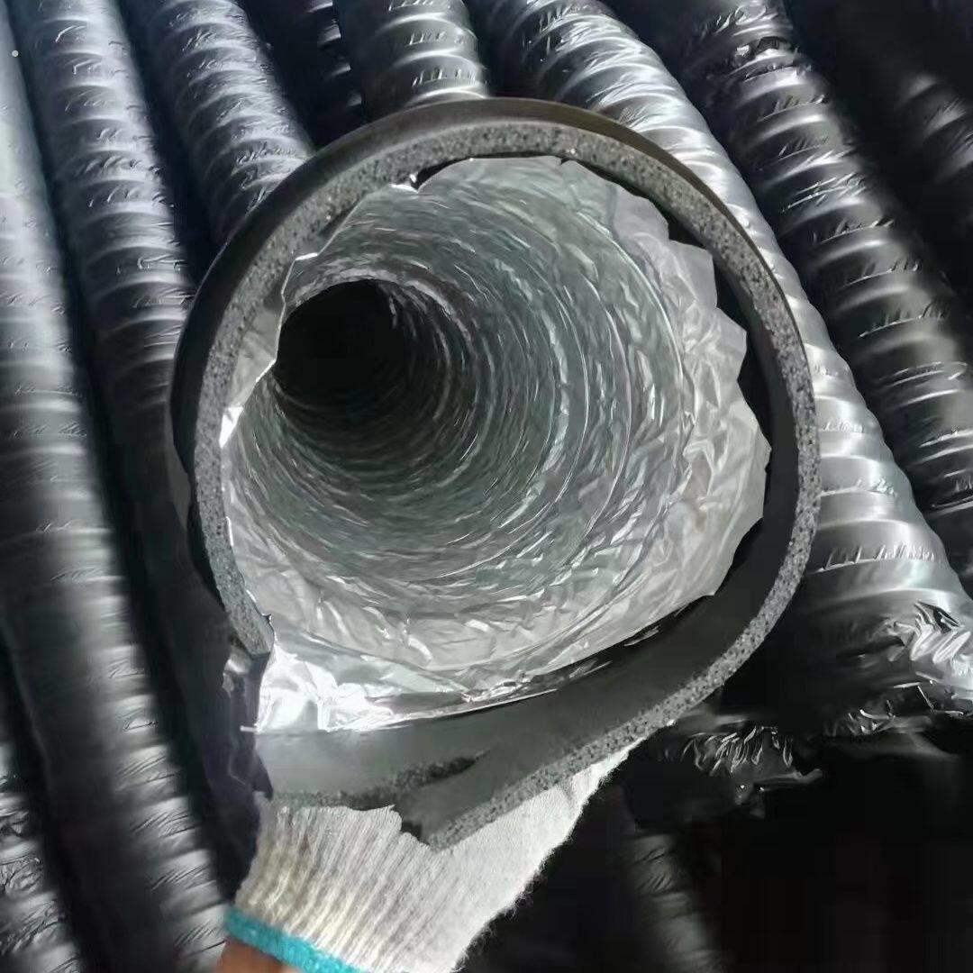 中央空调橡塑保温软管空调软风道通风管风管机风道橡塑铝箔伸缩管