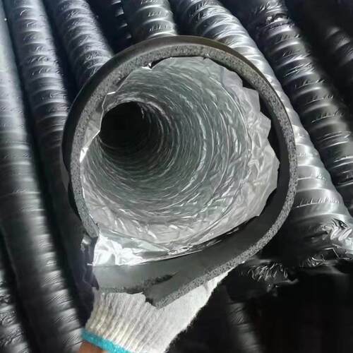 中央空调橡塑保温软管空调软风道通风管风管机风道橡塑铝箔伸缩管