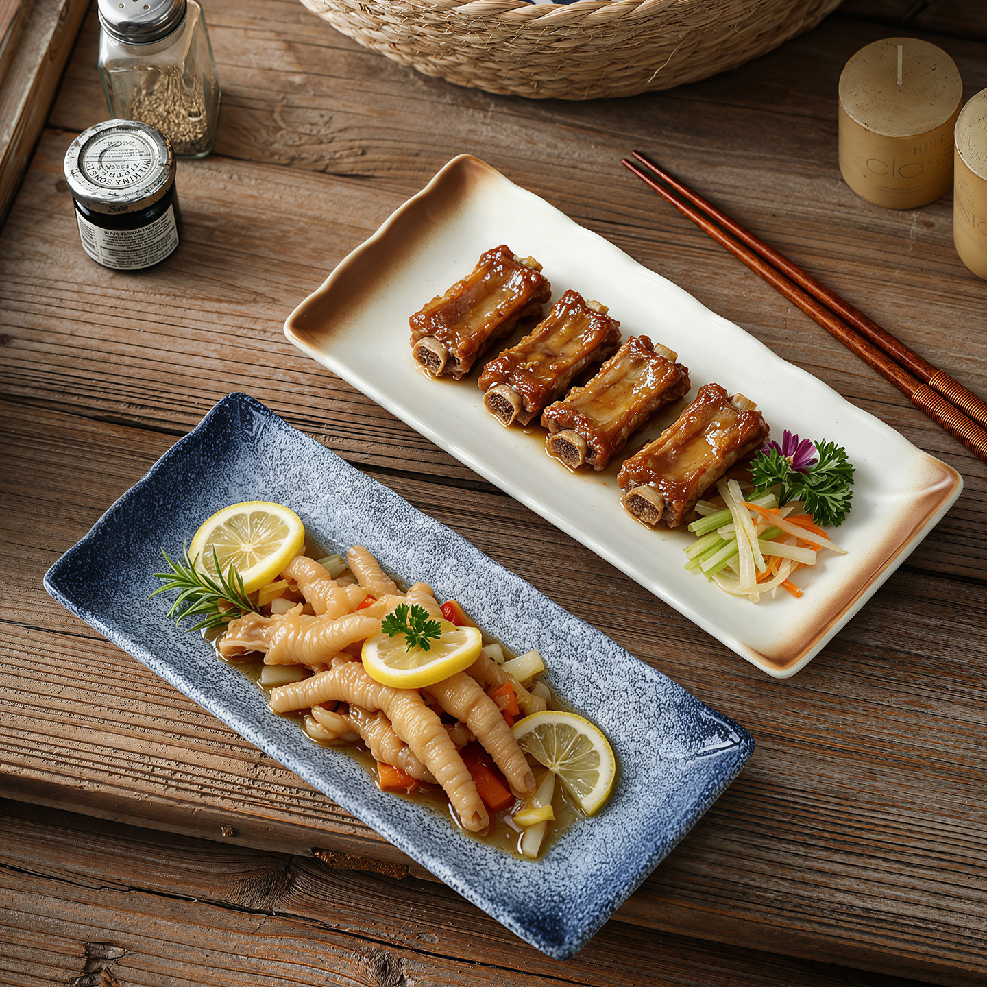经典长方形寿司盘陶瓷盘子饺子盘日式料理刺身寿司盘蛋糕盘串串盘