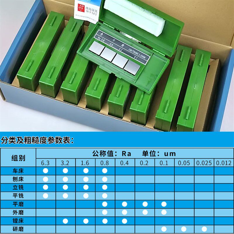 潍坊七组全套表面粗糙度对比样块车床铣刨磨床粗糙度比较样板