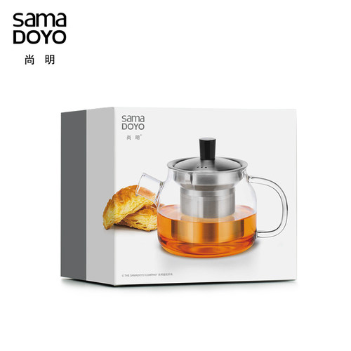 尚明加厚耐热玻璃茶壶过滤花茶冲茶壶泡茶器功夫茶具小茶壶单个