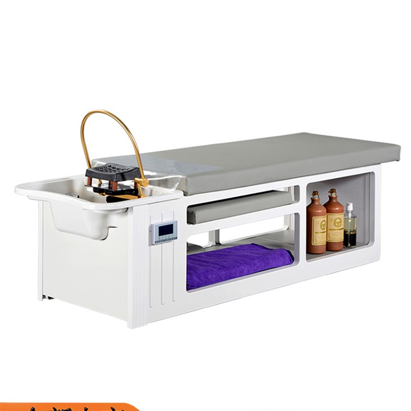 头疗洗头床水循环熏蒸美容院专用即热热水器一体床泰式按摩搓背床