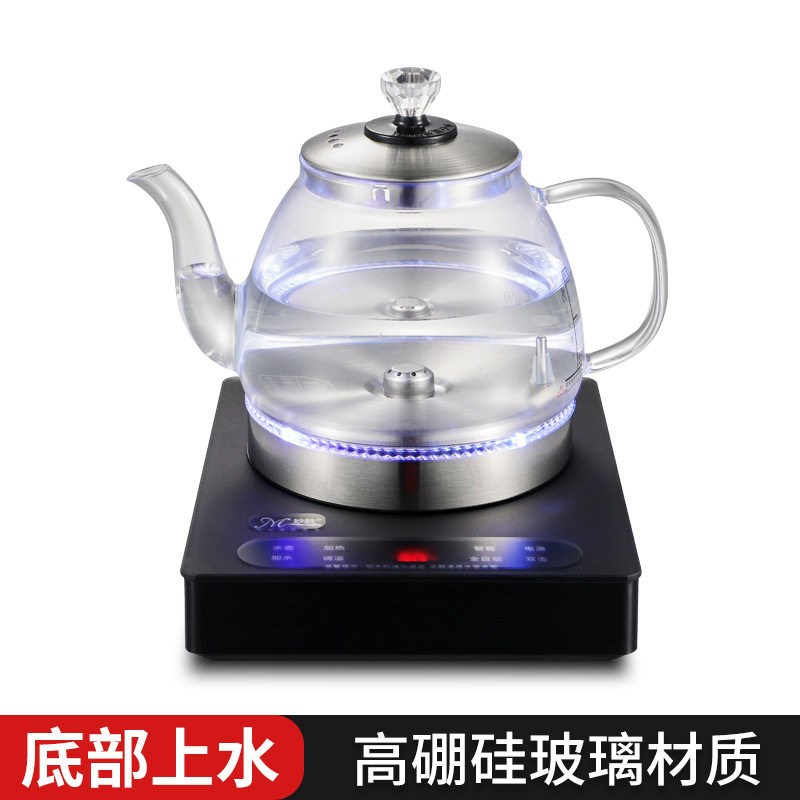 妙胜2025年新款智能316不锈钢电热水壶底部全自动加水热水壶茶具