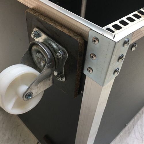 9U12U专业机箱航空机柜铝包边机架音响机柜机柜航空箱 铝边宽