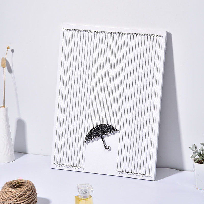 钉子绕线画创意手工diy立体猫弦丝画送朋友礼物活动策划材料包