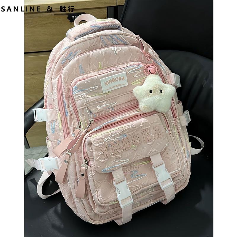 书包小学生三到六年级大容量ins女孩中学生减负揹包初中生双肩包
