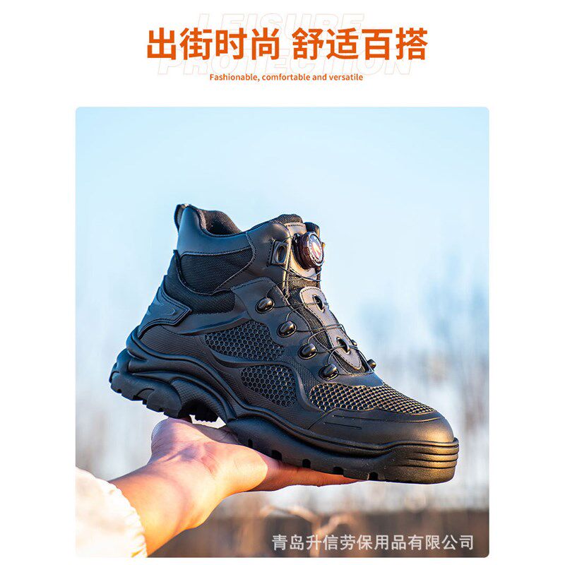 夏季透气摩托车骑行鞋男防水摩托骑行靴复古机车鞋大码外贸