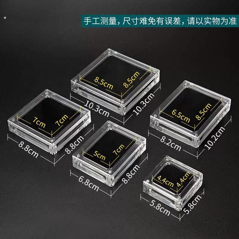 亚克力展示架珠宝首饰展示盒磁铁盒玉器耳环项链徽章收纳盒现货批