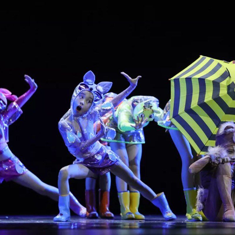 第十届小荷风采雨中畅想曲儿童演出服舞蹈服花色表演服六一元旦