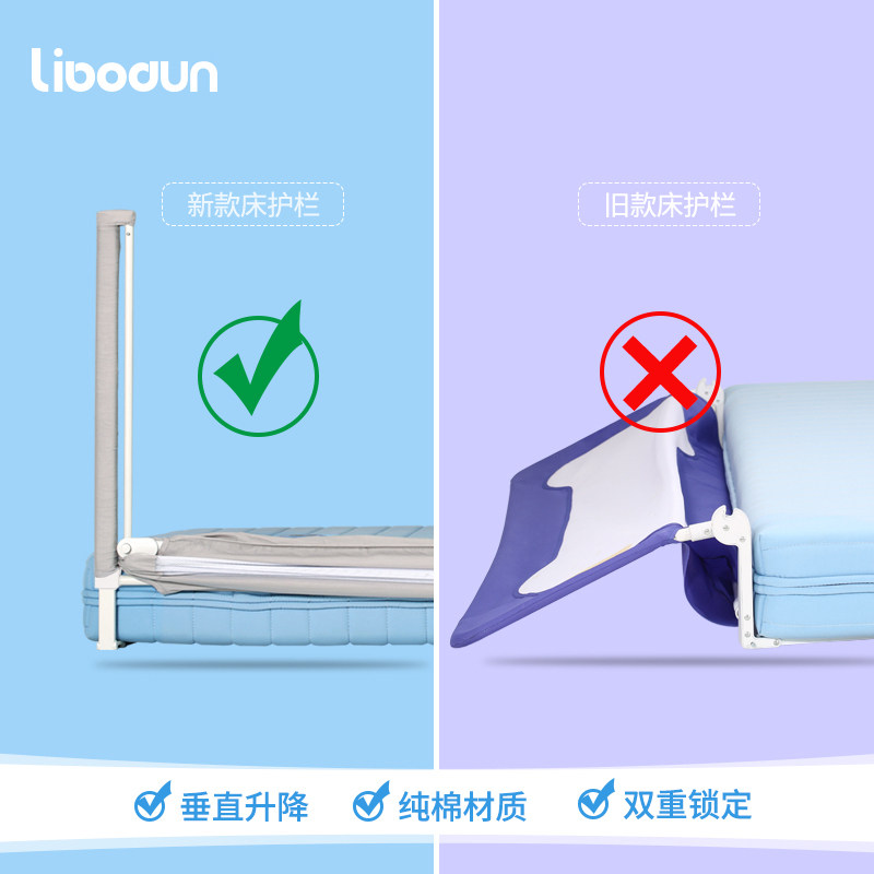 libodun婴儿床围栏 宝宝防摔防护栏床上护栏儿童防掉床边档板床围