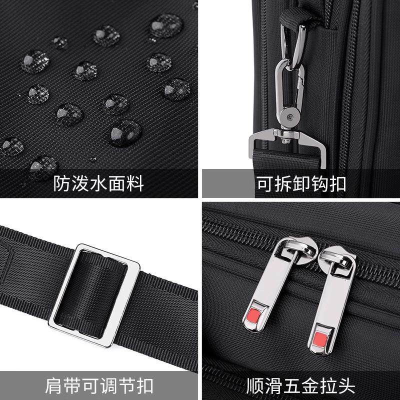 瑞士电脑包男包手提工具商务包公文包大容量单肩斜挎出差旅行揹包