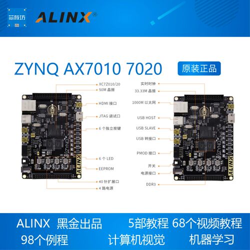 黑金官方ALINX FPGA开发板ZYNQ XC7Z AX7010/7020/7000 ZEDBOARD