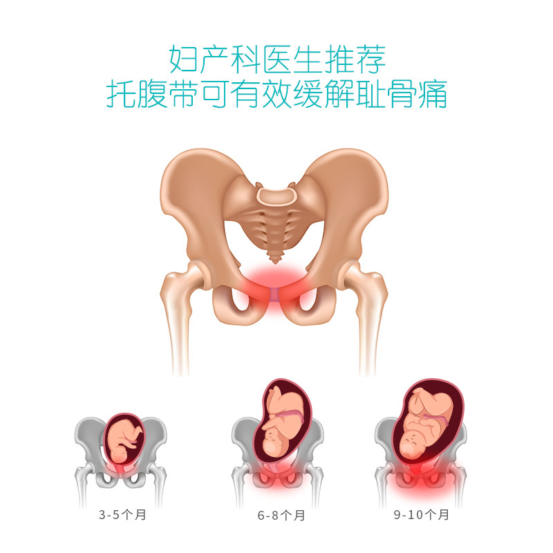 托腹带孕妇专用怀孕中期晚期后期宝宝胎心监护带腰托安全带