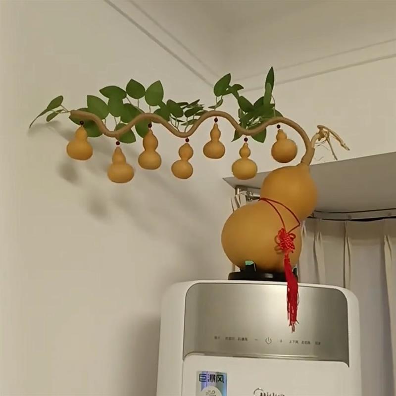 七个葫芦娃天然葫芦摆件客厅办公室卧室祈福发财手工招财编织葫芦