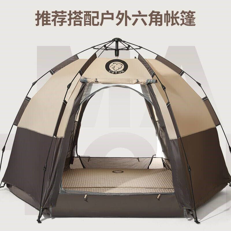 户外六角自动充气床垫防潮垫帐篷地垫加厚气垫床野外宿营气垫床垫