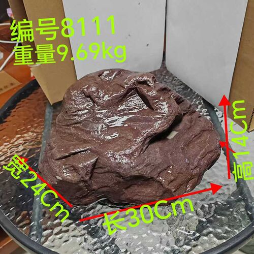 天然溪流石大块主石彩石鱼缸一石成景原生态乌龟晒泰彩石鱼缸造景
