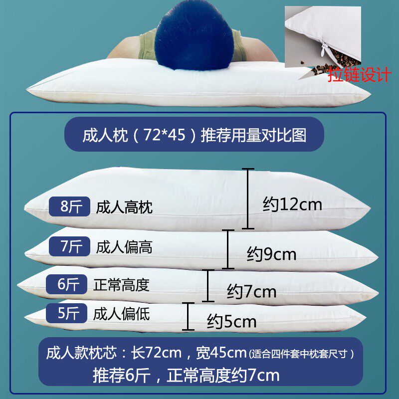 荞麦皮散装10斤特级壳免洗护颈荞麦枕头单人枕芯决明子助眠填充物