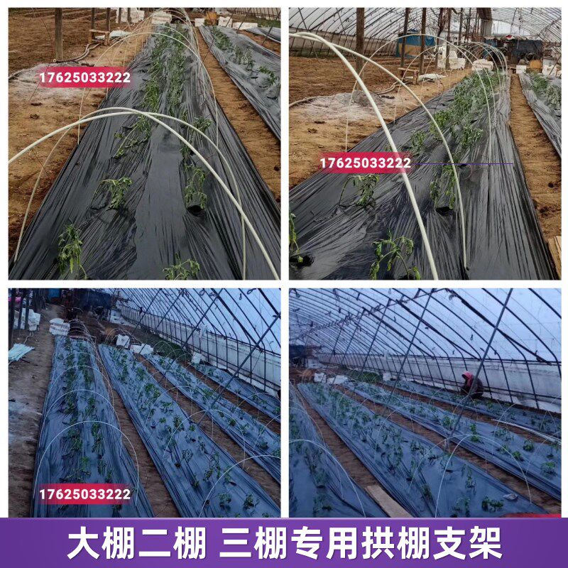 玻璃纤维小拱棚保温暖棚花棚遮阳防虫大棚支架骨架拱杆竿蔬菜农用