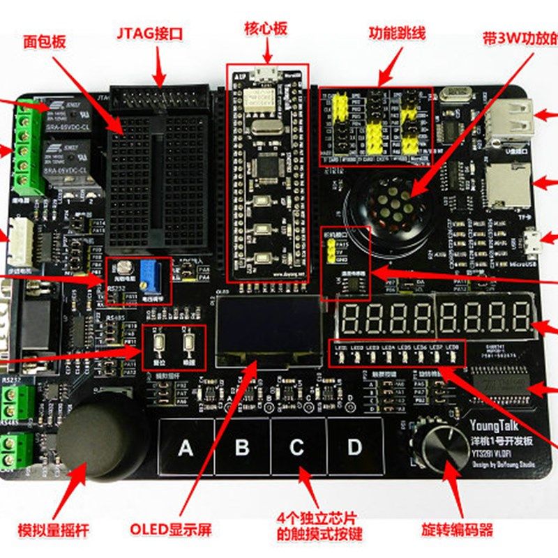 洋桃1号开发板 STM32F103C8T6入门100步 超越51单片机 杜洋工作室