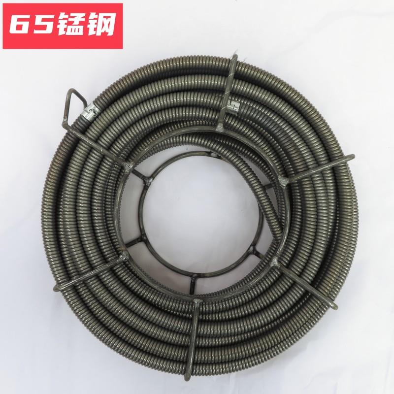 电锤电钻疏通下水道弹簧疏通机硬弹簧钢丝搅鞭专业疏通弹簧工具