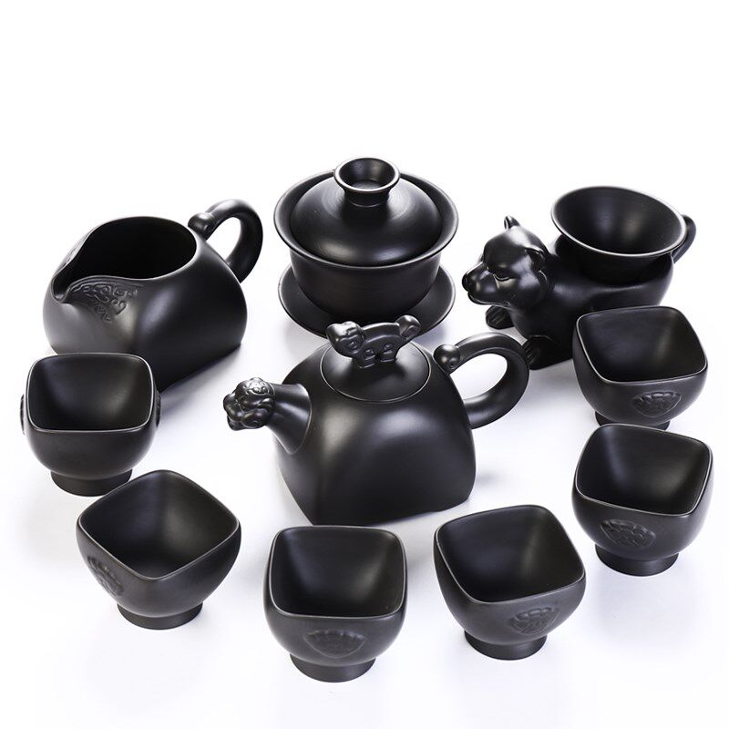 友尚整套宜兴紫砂茶具套装功夫茶具紫砂壶杯茶洗盖碗茶道六君子