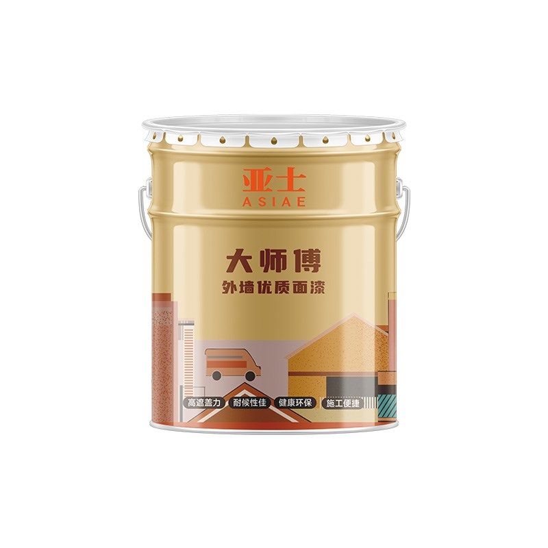 亚士外墙漆防水防晒室外抗裂耐久卫生间阳台墙面乳胶漆白彩色涂料