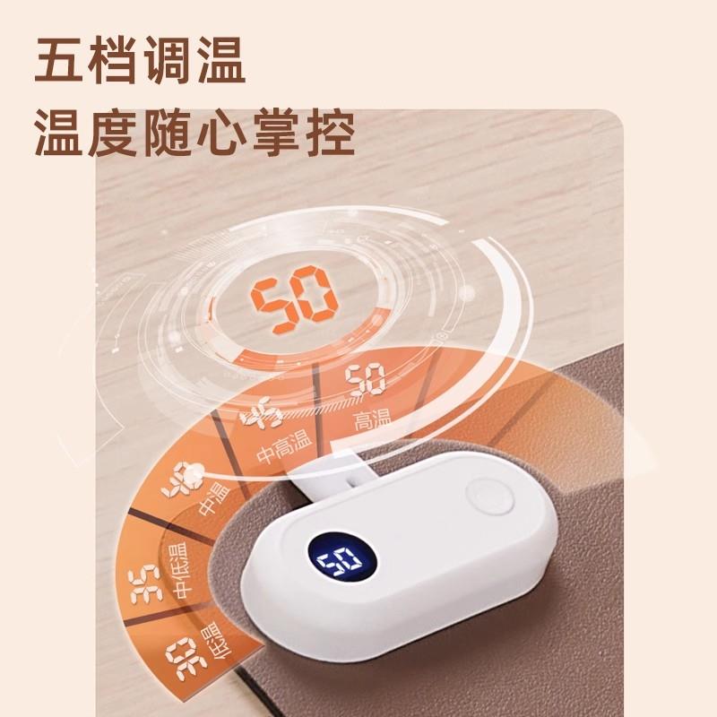 加热鼠标垫超大发热暖桌垫办公室电脑桌面暖手速热工位学生写字垫