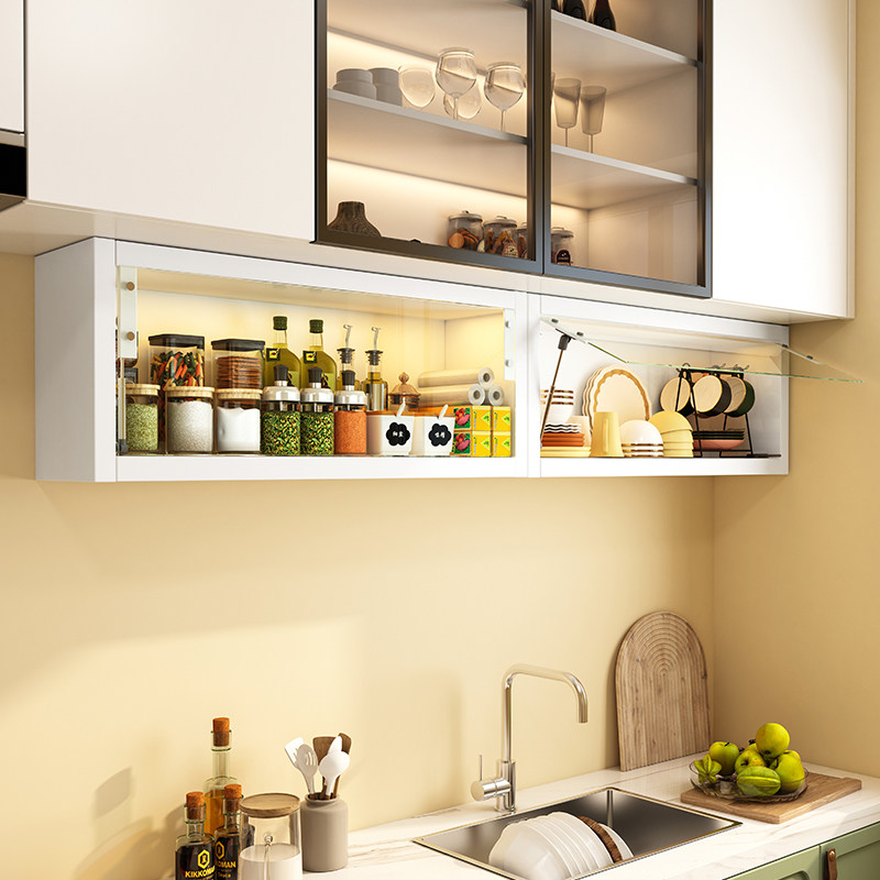 厨房吊柜下置物架免打孔壁挂式橱柜下方油盐酱醋调料调味品收纳柜