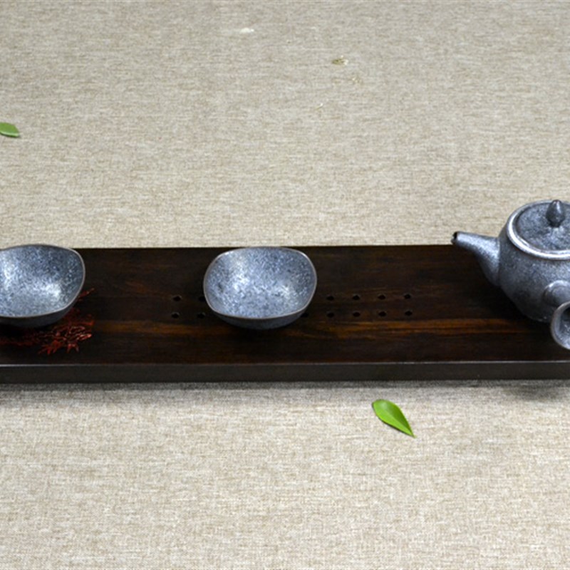 包邮小号办公室干泡茶盘 实木茶台功夫茶具配件 奉茶单层托盘