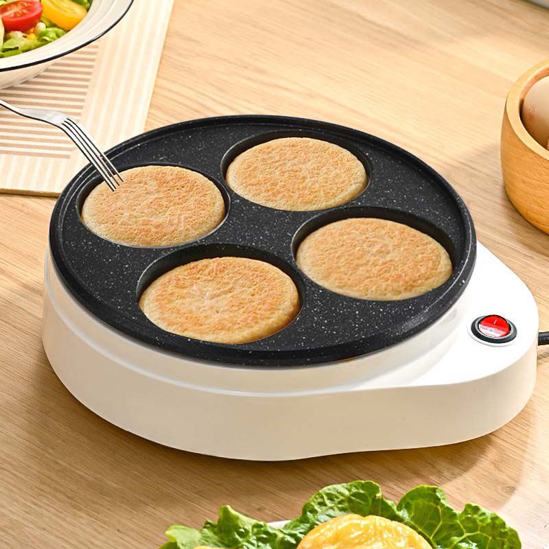 乔尼诗煎鸡蛋锅多功能汉堡机小型家用早餐锅插电四孔煎蛋神器商用