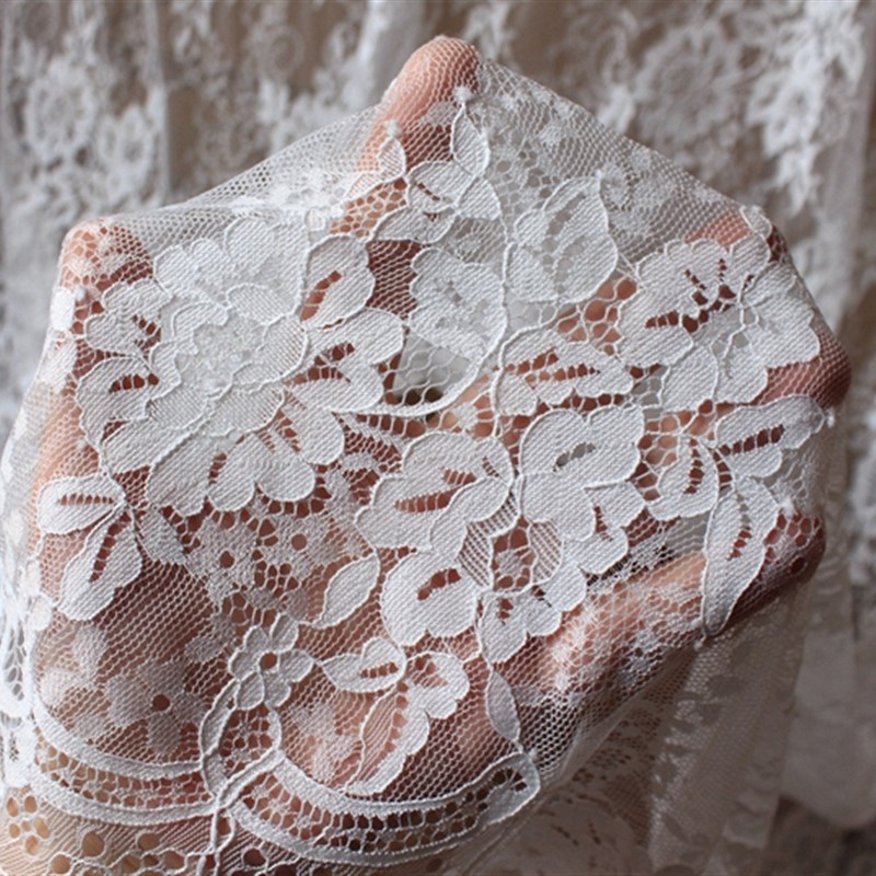 3米出口厚版蕾丝布料面料 diy窗帘服装婚庆背景装饰材料睫毛花边