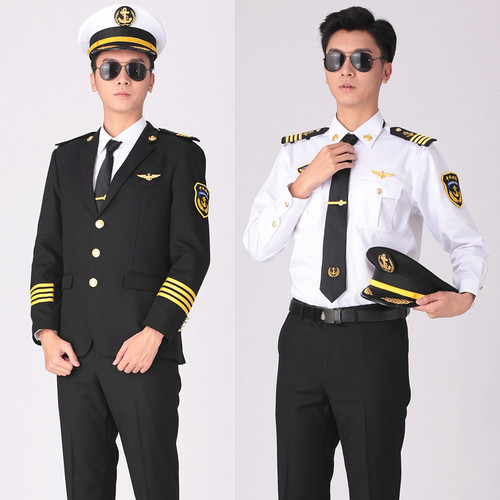 船员船长制服海军海员轮机长肩章衬衫邮轮游艇海事海运船务工作服