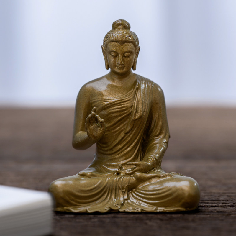 药师佛三宝佛佛像一套摆件家用供奉小随身佛禅意茶空间装饰品