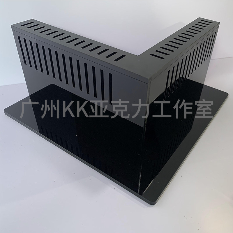 鱼缸直角带延伸挡沙板亚克力定制沙挡板底砂溢流区三重溢流管过滤